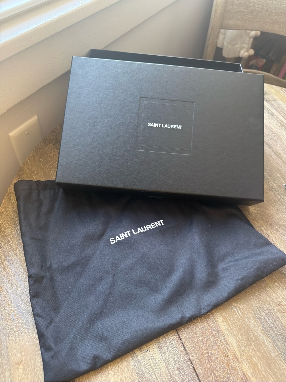 Authentic Saint Laurent Medium Kate Reversible Suede Leather Shoulder Bag Blush - Picture 14 of 16